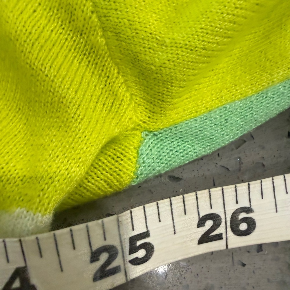 Future Collective with Alani Noelle Lime Green Abstract Women's Sweater - Picture 5 of 7